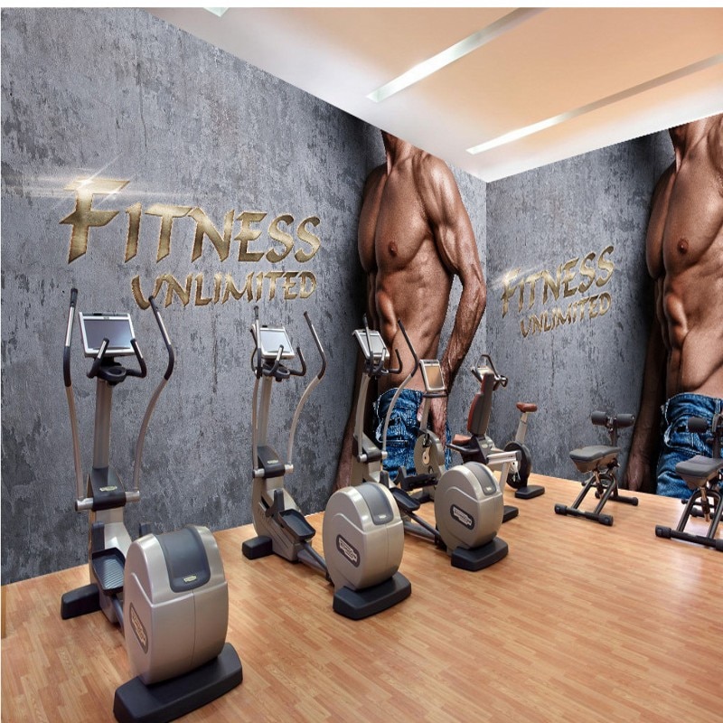       3D ü  ũ  Ƽ   ｺ Ŭ ƮϽ    θ ȭ/Custom photo wallpaper Custom 3D stereo personality creative handsome gym Fi
